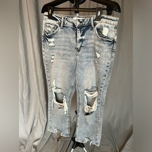 Distressed Blue Women's Jeans